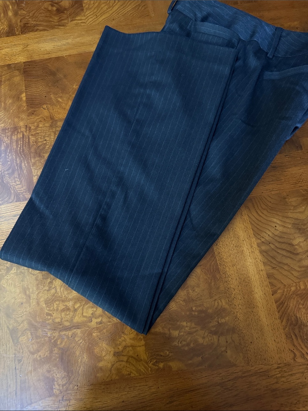 Banana Republic Navy Pinstripe Dress Trousers